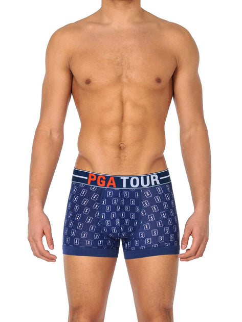 PGA TOUR Apparel Men's Allover Printed Boxer Brief Underwear