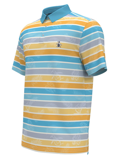 Original Penguin Men's Original Resort Stripe Print Golf Polo Shirt