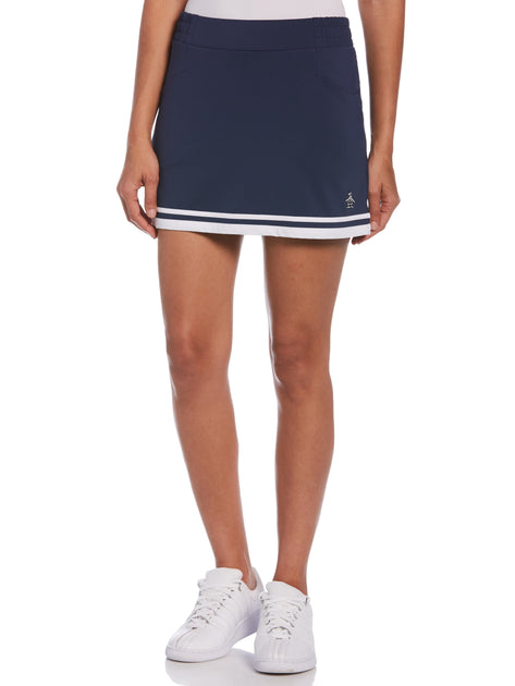 Penguin Essential Pete Elastic Waistband Women's Tennis Skirt White