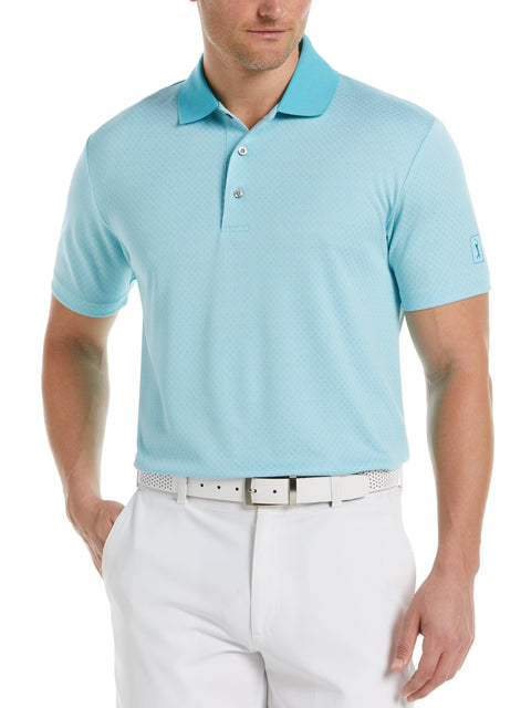 Big & Tall Argyle Jacquard Print Golf Polo