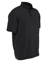 Big & Tall Fine Line Stripe Polo (Caviar) 