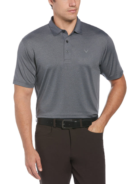 Big & Tall Heather Micro Stripe Golf Polo