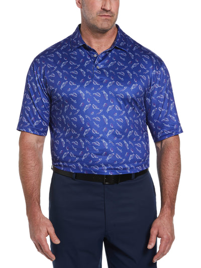 Big & Tall Solarized Golf Print Golf Polo