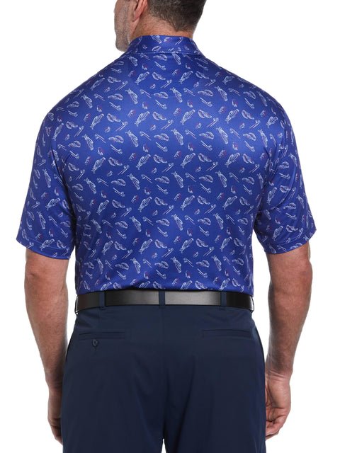 Big & Tall Solarized Golf Print Golf Polo