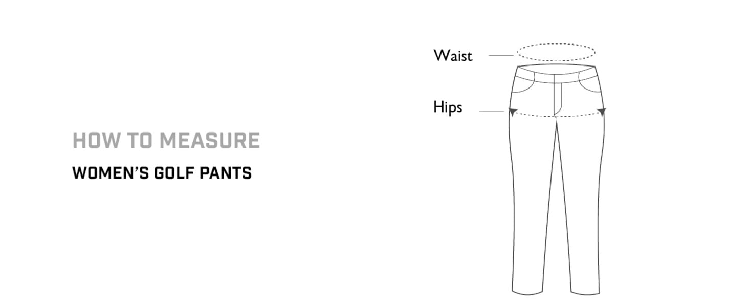 how to measure women's golf pants