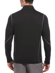 Lightweight Quarter Zip Golf Pullover (Caviar) 