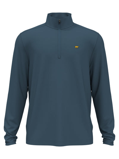 1/4 Zip Fleece Golf Pullover (Indian Teal) 