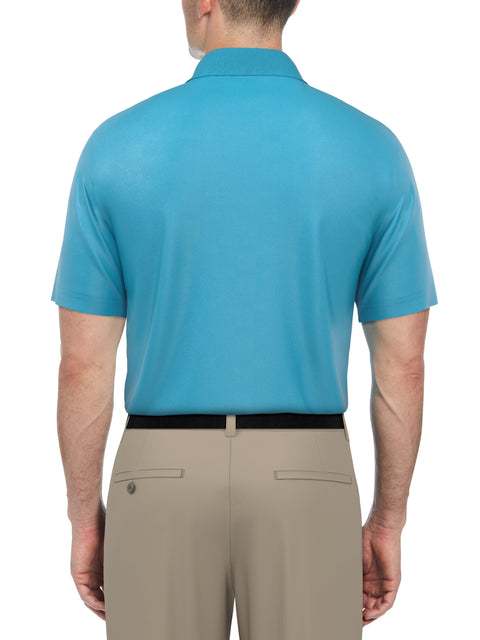 Airflux Solid Mesh Golf Polo (Cyan Blue) 