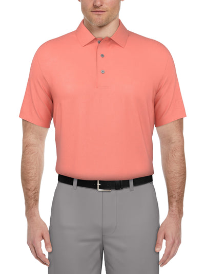 Airflux Solid Mesh Golf Polo (Shell Pink) 