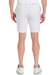 Americana Space Dye Print 9" Golf Short (Bright White) 