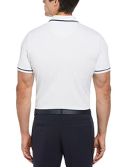 Barback Pete Print Piped Polo (Bright White) 