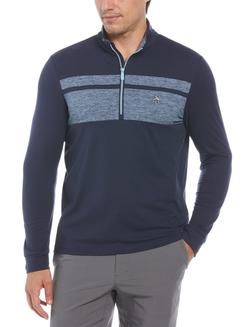 Men's Color Block 1/4 Zip Sweater