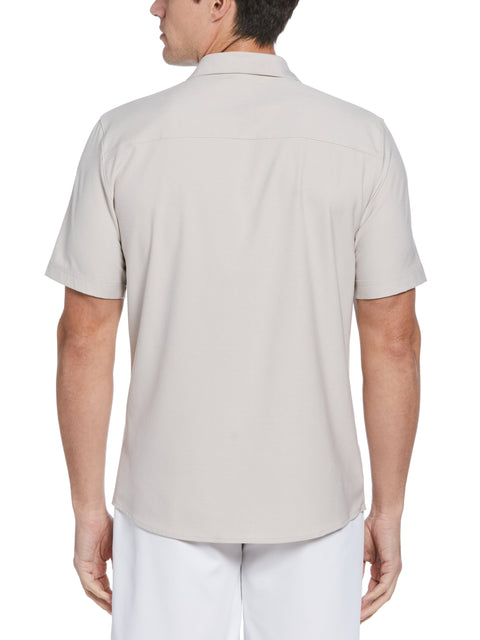 Eco Woven Coatfront Golf Shirt (Chateau Gray) 