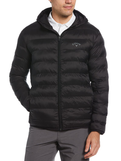 Mens Faux Down Puffer (Caviar) 