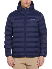 Mens Faux Down Puffer (Peacoat) 