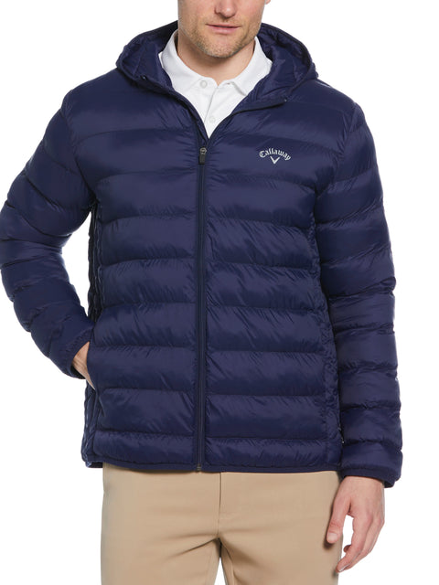 Mens Faux Down Puffer (Peacoat) 