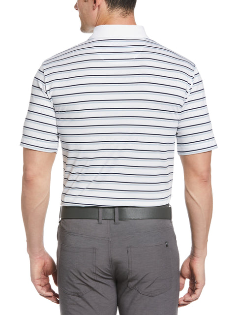 Feeder Stripe Golf Polo (Bright White) 