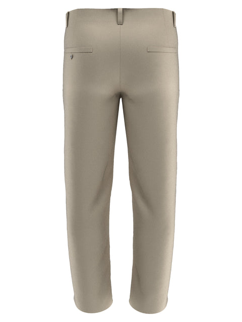 Flat Front Active Waistband Golf Pant (Silver Lining) 