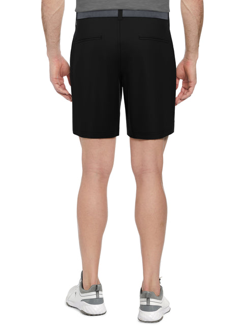 Flat Front Performance Pull-On Golf Short (Caviar) 