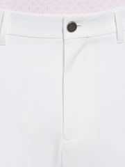 Flat Front Solid Golf Trousers (Bright White) 