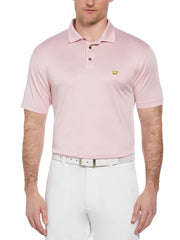 Short Sleeve 2 Color P/D Stripe Polo  (Sea Pink) 