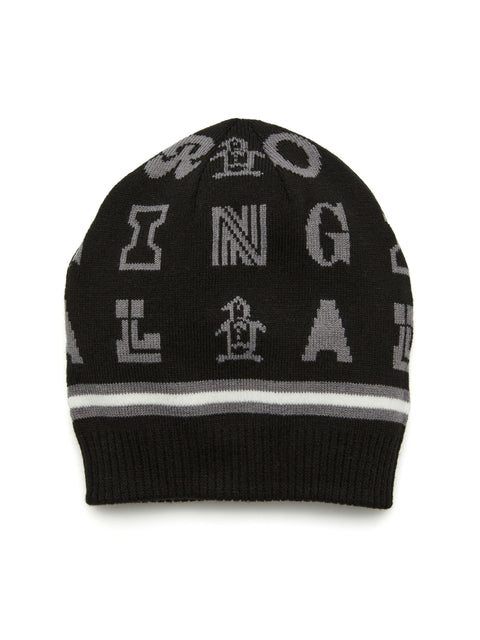 Jacquard Golf Beanie (Caviar) 