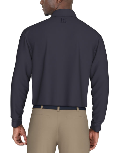 Jacquard Golf Polo (True Navy) 