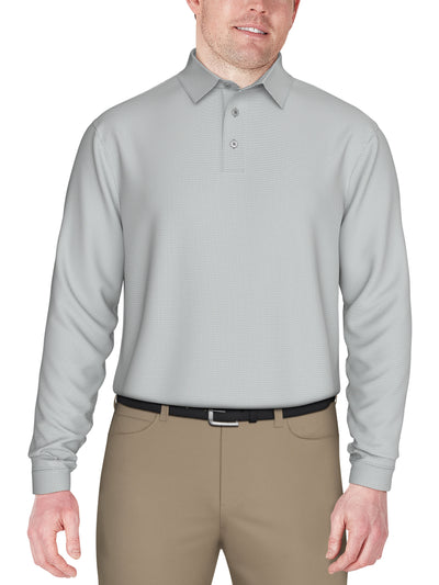 Jacquard Golf Polo (Quarry) 