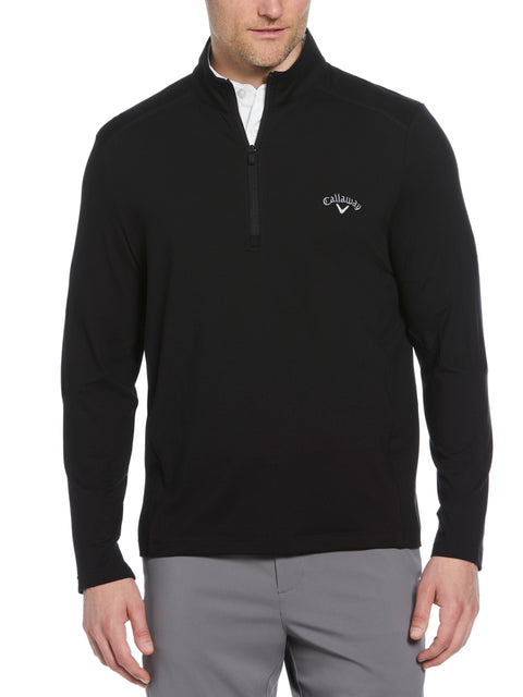 Lightweight 1/4 Zip Golf Pullover (Caviar) 