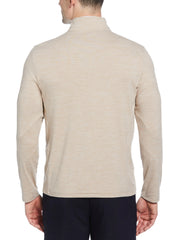 Lightweight 1/4 Zip Golf Pullover (Khaki Htr) 