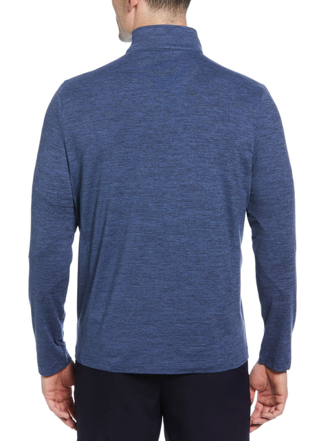 Lightweight 1/4 Zip Golf Pullover (Peacoat Heather) 