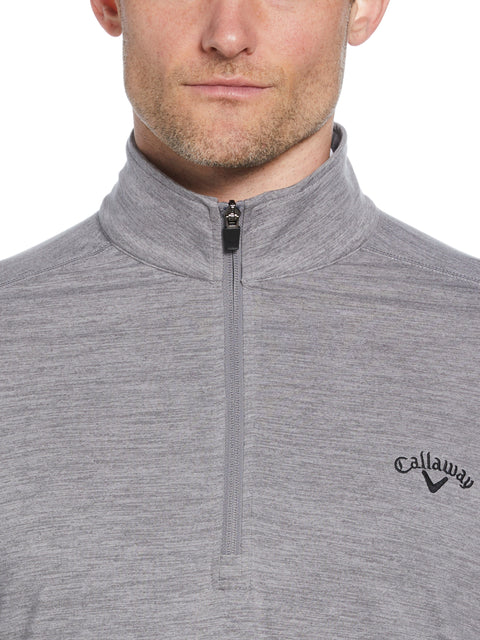 Lightweight 1/4 Zip Golf Pullover (Quiet Shade Htr) 