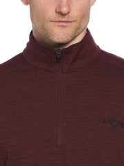 Lightweight 1/4 Zip Golf Pullover (Tawny Port Htr) 