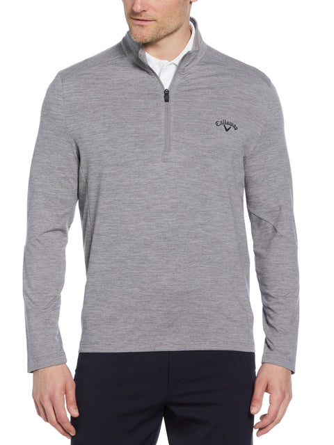 Lightweight 1/4 Zip Golf Pullover (Quiet Shade Htr) 