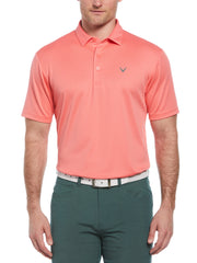 MicroTexture Golf Polo (Sun Kissed Coral) 