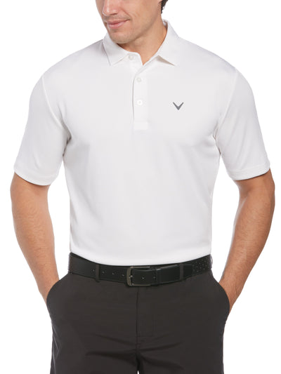 MicroTexture Golf Polo (Bright White) 