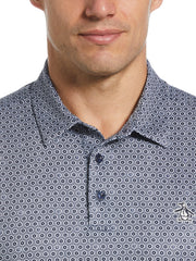 Original Floral Print Polo (Black Iris) 