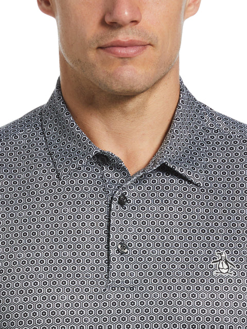 Original Floral Print Polo (Caviar) 