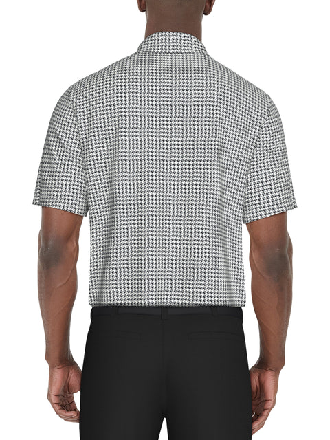 Regimental Geo Print Golf Polo (Iron Gate) 