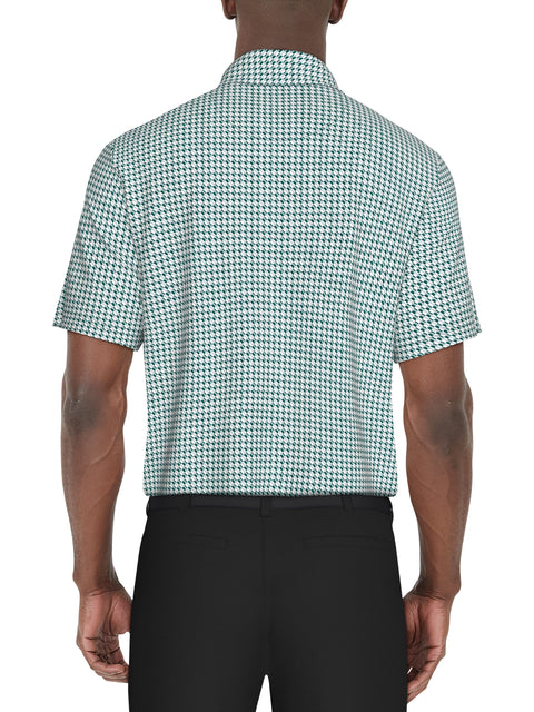 Regimental Geo Print Golf Polo (Storm) 