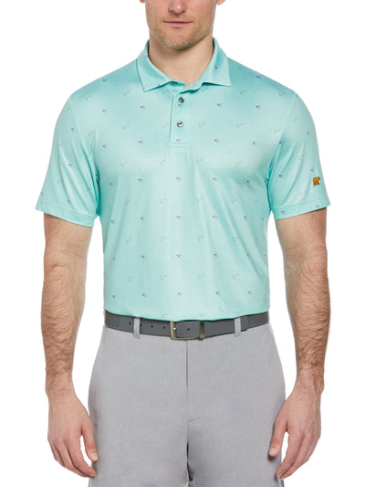 Short Sleeve Hats Off Conversational Polo (Ocean Wave) 