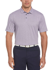 Men's Short Sleeve Medallion Print Polo