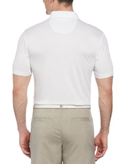 Short Sleeve Solid Texture Polo (Bright White) 