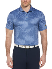 Short Sleeve Vacation Print Polo  (Bijou Blue) 