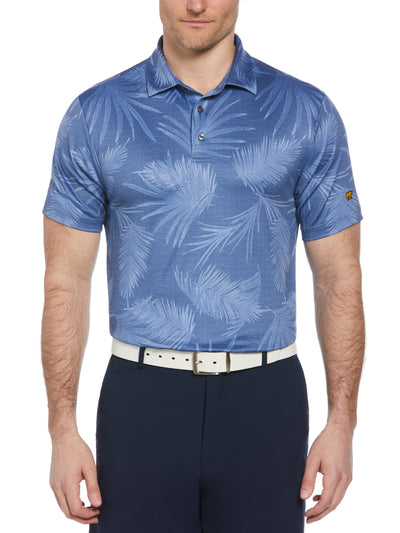 Short Sleeve Vacation Print Polo  (Bijou Blue) 