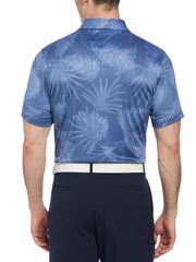 Short Sleeve Vacation Print Polo  (Bijou Blue) 