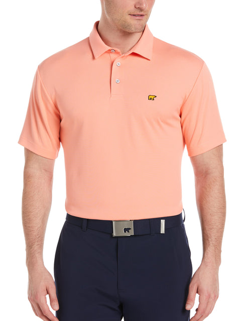 Men's Solid Textured Golf Polo