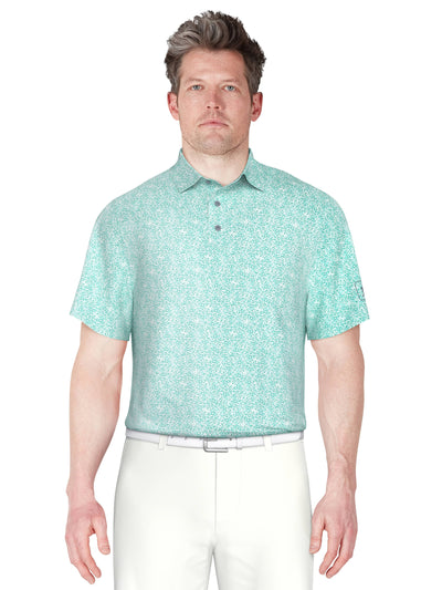 Men's Stretch Performance Confetti Geo Print Polo