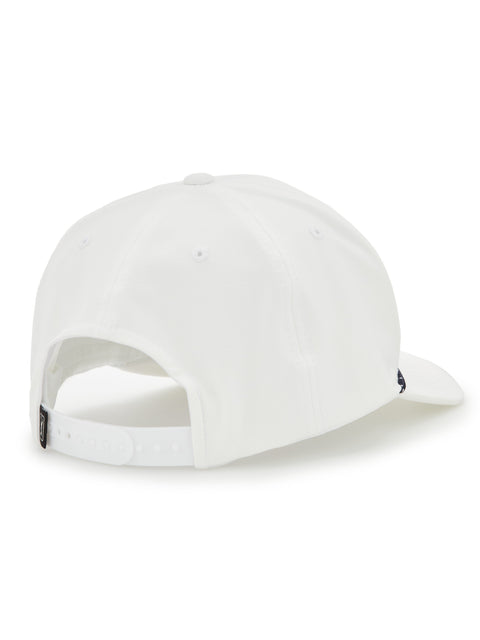 Tee Time Script Golf Cap (Bright White) 