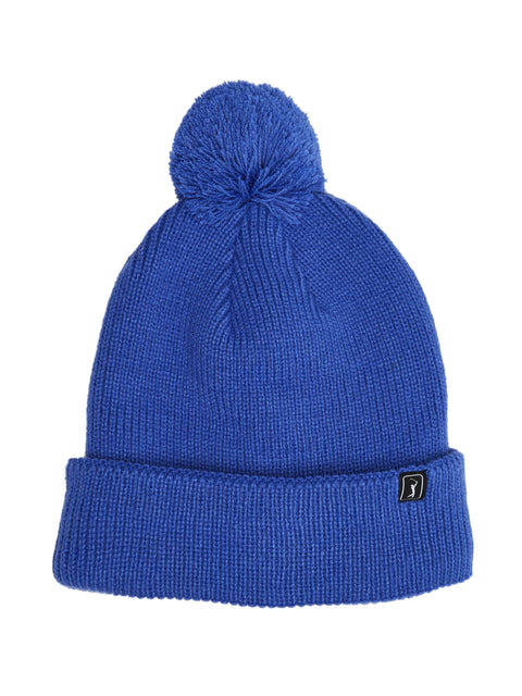 Pom Pom Beanie with Logo